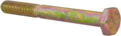 Value Collection - 1/4-28 UNF, 2-1/4" Length Under Head Hex Head Cap Screw - Partially Threaded, Grade 8 Alloy Steel, Zinc-Plated Finish, 7/16" Hex - Apex Tool & Supply