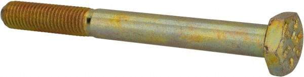 Value Collection - 1/4-28 UNF, 2-1/2" Length Under Head Hex Head Cap Screw - Partially Threaded, Grade 8 Alloy Steel, Zinc-Plated Finish, 7/16" Hex - Apex Tool & Supply