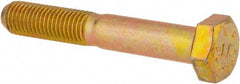 Value Collection - 5/16-24 UNF, 2" Length Under Head Hex Head Cap Screw - Partially Threaded, Grade 8 Alloy Steel, Zinc-Plated Finish, 1/2" Hex - Apex Tool & Supply