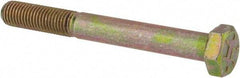 Value Collection - 5/16-24 UNF, 2-3/4" Length Under Head Hex Head Cap Screw - Partially Threaded, Grade 8 Alloy Steel, Zinc-Plated Finish, 1/2" Hex - Apex Tool & Supply