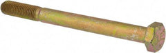 Value Collection - 5/16-24 UNF, 3-1/2" Length Under Head Hex Head Cap Screw - Partially Threaded, Grade 8 Alloy Steel, Zinc-Plated Finish, 1/2" Hex - Apex Tool & Supply
