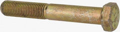 Value Collection - 3/8-24 UNF, 2-1/2" Length Under Head Hex Head Cap Screw - Partially Threaded, Grade 8 Alloy Steel, Zinc-Plated Finish, 9/16" Hex - Apex Tool & Supply