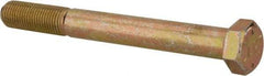 Value Collection - 3/8-24 UNF, 3-1/2" Length Under Head Hex Head Cap Screw - Partially Threaded, Grade 8 Alloy Steel, Zinc-Plated Finish, 9/16" Hex - Apex Tool & Supply