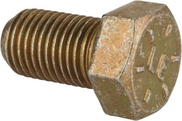 Value Collection - 7/16-20 UNF, 3/4" Length Under Head Hex Head Cap Screw - Fully Threaded, Grade 8 Alloy Steel, Zinc-Plated Finish, 5/8" Hex - Apex Tool & Supply