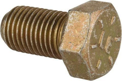 Value Collection - 7/16-20 UNF, 3/4" Length Under Head Hex Head Cap Screw - Fully Threaded, Grade 8 Alloy Steel, Zinc-Plated Finish, 5/8" Hex - Apex Tool & Supply