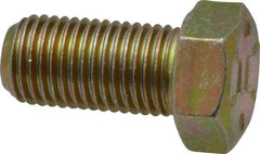 Value Collection - 7/16-20 UNF, 7/8" Length Under Head Hex Head Cap Screw - Fully Threaded, Grade 8 Alloy Steel, Zinc-Plated Finish, 5/8" Hex - Apex Tool & Supply