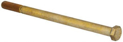 Value Collection - 7/16-20 UNF, 7" Length Under Head Hex Head Cap Screw - Partially Threaded, Grade 8 Alloy Steel, Zinc-Plated Finish, 5/8" Hex - Apex Tool & Supply