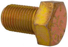 Value Collection - 1/2-20 UNF, 3/4" Length Under Head Hex Head Cap Screw - Fully Threaded, Grade 8 Alloy Steel, Zinc-Plated Finish, 3/4" Hex - Apex Tool & Supply