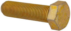 Value Collection - 1/2-20 UNF, 1-3/4" Length Under Head Hex Head Cap Screw - Partially Threaded, Grade 8 Alloy Steel, Zinc-Plated Finish, 3/4" Hex - Apex Tool & Supply