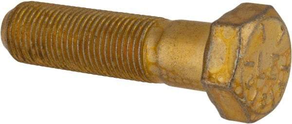 Value Collection - 1/2-20 UNF, 2" Length Under Head Hex Head Cap Screw - Partially Threaded, Grade 8 Alloy Steel, Zinc-Plated Finish, 3/4" Hex - Apex Tool & Supply