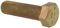 Value Collection - 9/16-18 UNF, 2" Length Under Head Hex Head Cap Screw - Fully Threaded, Grade 8 Alloy Steel, Zinc-Plated Finish, 13/16" Hex - Apex Tool & Supply