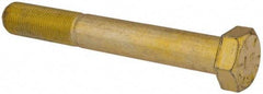 Value Collection - 3/4-16 UNF, 5-1/2" Length Under Head Hex Head Cap Screw - Partially Threaded, Grade 8 Alloy Steel, Zinc-Plated Finish, 1-1/8" Hex - Apex Tool & Supply