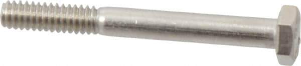 Value Collection - 1/4-20 UNC, 2-1/4" Length Under Head Hex Head Cap Screw - Partially Threaded, Grade 18-8 Stainless Steel, Uncoated, 7/16" Hex - Apex Tool & Supply