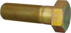 Value Collection - 1-1/4 - 12 UNF, 4" Length Under Head Hex Head Cap Screw - Partially Threaded, Grade 8 Alloy Steel, Zinc-Plated Finish, 1-7/8" Hex - Apex Tool & Supply