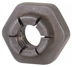 Flex-Loc - #10-24 UNJC Grade 2 Hex Lock Nut with Expanding Flex Top - Uncoated, Meets Military Specifications - Apex Tool & Supply