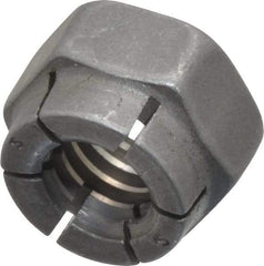Flex-Loc - 5/16-18 UNC Grade 2 Hex Lock Nut with Expanding Flex Top - Uncoated, Meets Military Specifications - Apex Tool & Supply