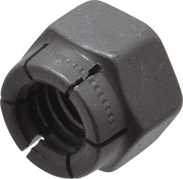 Flex-Loc - 3/8-16 UNC Grade 2 Hex Lock Nut with Expanding Flex Top - Uncoated, Meets Military Specifications - Apex Tool & Supply