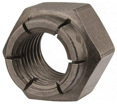 Flex-Loc - 5/8-11 UNC Grade 2 Hex Lock Nut with Expanding Flex Top - 15/16" Width Across Flats, Uncoated, Meets Military Specifications - Apex Tool & Supply