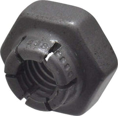 Flex-Loc - #10-32 UNJF Grade 2 Hex Lock Nut with Expanding Flex Top - Uncoated, Meets Military Specifications - Apex Tool & Supply