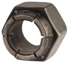 Flex-Loc - 5/8-18 UNJF Grade 2 Hex Lock Nut with Expanding Flex Top - 15/16" Width Across Flats, Uncoated, Meets Military Specifications - Apex Tool & Supply