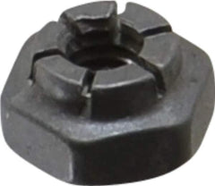 Flex-Loc - #8-32 UNJC Grade 2 Hex Lock Nut with Expanding Flex Top - 3/16" High, Uncoated, Meets Military Specifications - Apex Tool & Supply