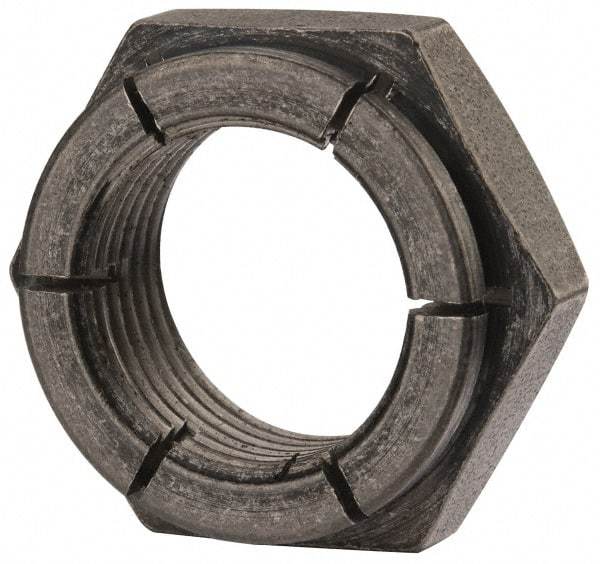 Flex-Loc - 7/8-14 UNJF Grade 2 Hex Lock Nut with Expanding Flex Top - Uncoated, Meets Military Specifications - Apex Tool & Supply