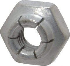 Flex-Loc - 1/4-20 UNC Grade 2 Heavy Hex Lock Nut with Expanding Flex Top - Cadmium-Plated Finish, Meets Military Specifications - Apex Tool & Supply