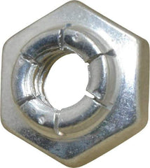Flex-Loc - 1/4-20 UNC Grade 2 Heavy Hex Lock Nut with Expanding Flex Top - 7/32" High, Cadmium-Plated Finish, Meets Military Specifications - Apex Tool & Supply