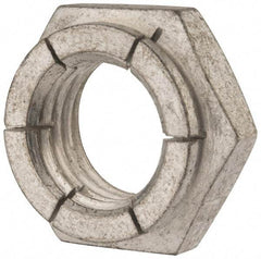 Flex-Loc - 1-8 UNC Grade 2 Heavy Hex Lock Nut with Expanding Flex Top - Cadmium-Plated Finish, Meets Military Specifications - Apex Tool & Supply