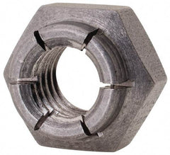 Flex-Loc - 3/8-16 UNC 18-8 Heavy Hex Lock Nut with Expanding Flex Top - Uncoated, Meets Military Specifications - Apex Tool & Supply
