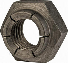 Flex-Loc - 1/2-13 UNC 18-8 Heavy Hex Lock Nut with Expanding Flex Top - Uncoated, Meets Military Specifications - Apex Tool & Supply