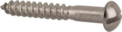 Value Collection - #8, 1-1/4" Length Under Head, Slotted Drive, Round Head Wood Screw - Apex Tool & Supply