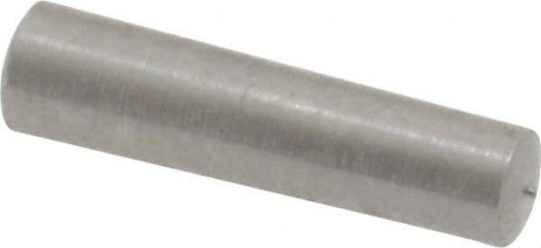 Value Collection - Size 3/0, 0.1146" Small End Diam, 0.125" Large End Diam, Uncoated Steel Taper Pin - Grade C-12L14, 1/2" OAL, 1/2 Pin Length - Apex Tool & Supply