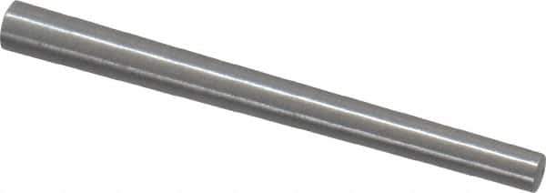 Value Collection - Size 2/0, 0.1098" Small End Diam, 0.141" Large End Diam, Uncoated Steel Taper Pin - Grade C-12L14, 1-1/2" OAL, 1-1/2 Pin Length - Apex Tool & Supply