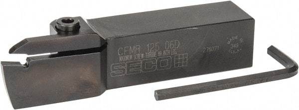 Seco - CFMR, Right Hand Cut, 1-1/4" Shank Height x 1-1/4" Shank Width, Indexable Turning Toolholder - 6" OAL, LC..1606.. Insert Compatibility, Series Multi-Directional Turning (MDT) - Apex Tool & Supply