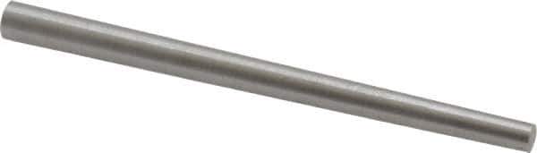 Value Collection - Size 3, 0.1566" Small End Diam, 0.219" Large End Diam, Uncoated Steel Taper Pin - Grade C-12L14, 3" OAL, 3 Pin Length - Apex Tool & Supply