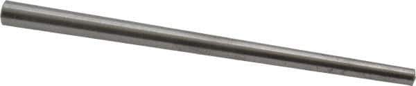 Value Collection - Size 4, 0.1668" Small End Diam, 0.25" Large End Diam, Uncoated Steel Taper Pin - Grade C-12L14, 4" OAL, 4 Pin Length - Apex Tool & Supply