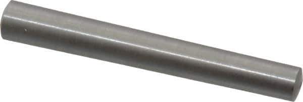 Value Collection - Size 6, 0.289" Small End Diam, 0.341" Large End Diam, Uncoated Steel Taper Pin - Grade C-12L14, 2-1/2" OAL, 2-1/2 Pin Length - Apex Tool & Supply