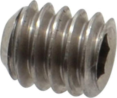 Value Collection - #8-32 UNC, 3/16" OAL, Cup Point Set Screw - Grade 316 Stainless Steel, 5/64" Key - Apex Tool & Supply
