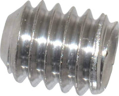Value Collection - 5/16-18 UNC, 3/8" OAL, Cup Point Set Screw - Grade 316 Stainless Steel, 3/32" Key - Apex Tool & Supply