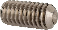 Value Collection - 3/8-16 UNC, 3/4" OAL, Cup Point Set Screw - Grade 316 Stainless Steel, 3/16" Key - Apex Tool & Supply