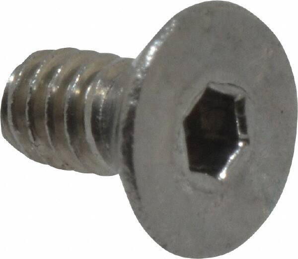 Value Collection - #2-56 UNC Hex Socket Drive, 82° Flat Screw - Grade 18-8 Stainless Steel, 3/16" OAL - Apex Tool & Supply