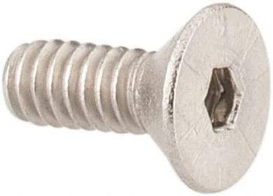 Value Collection - #2-56 UNC Hex Socket Drive, 82° Flat Screw - Grade 18-8 Stainless Steel, 1/4" OAL - Apex Tool & Supply