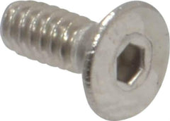 Value Collection - #4-40 UNC Hex Socket Drive, 82° Flat Screw - Grade 18-8 Stainless Steel, 5/16" OAL - Apex Tool & Supply