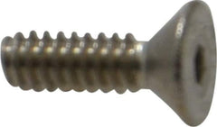 Value Collection - #4-40 UNC Hex Socket Drive, 82° Flat Screw - Grade 18-8 Stainless Steel, 3/8" OAL - Apex Tool & Supply
