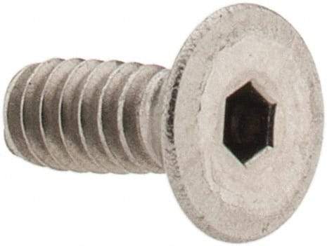 Value Collection - #6-32 UNC Hex Socket Drive, 82° Flat Screw - Grade 18-8 Stainless Steel, 3/8" OAL - Apex Tool & Supply