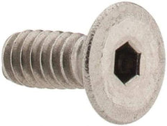 Value Collection - #6-32 UNC Hex Socket Drive, 82° Flat Screw - Grade 18-8 Stainless Steel, 3/8" OAL - Apex Tool & Supply