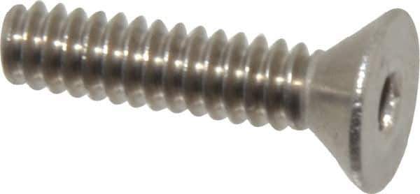 Value Collection - #6-32 UNC Hex Socket Drive, 82° Flat Screw - Grade 18-8 Stainless Steel, 5/8" OAL - Apex Tool & Supply