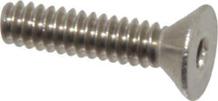 Value Collection - #6-32 UNC Hex Socket Drive, 82° Flat Screw - Grade 18-8 Stainless Steel, 5/8" OAL - Apex Tool & Supply