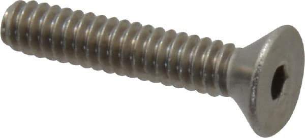 Value Collection - #6-32 UNC Hex Socket Drive, 82° Flat Screw - Grade 18-8 Stainless Steel, 3/4" OAL - Apex Tool & Supply